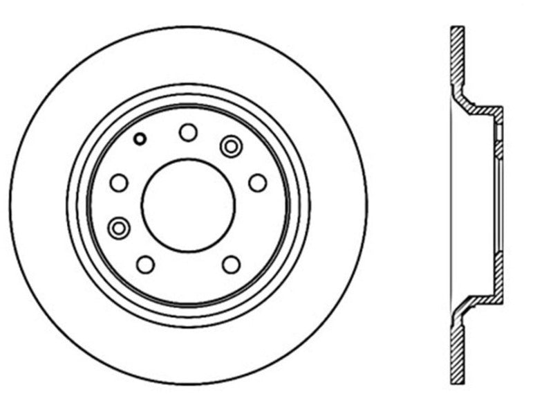 Stoptech 03-13 Mazda 6 CRYO Rear Performance Brake Rotor