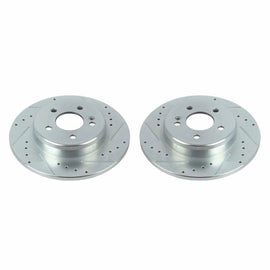 Power Stop 17-18 Mercedes-Benz C300 Rear Evolution Drilled & Slotted Rotors - Pair