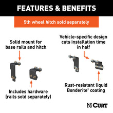 Load image into Gallery viewer, Curt 04-15 Nissan Titan Custom 5th Wheel Brackets