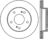 StopTech 94-96 Nissan 240SX SportStop Slotted & Drilled Front Left Rotor