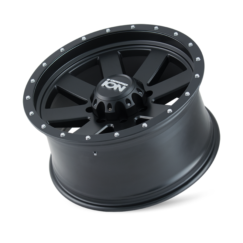 ION Type 134 20x9 / 8x180 BP / 0mm Offset / 124.1mm Hub Matte Black/Black Beadlock Wheel