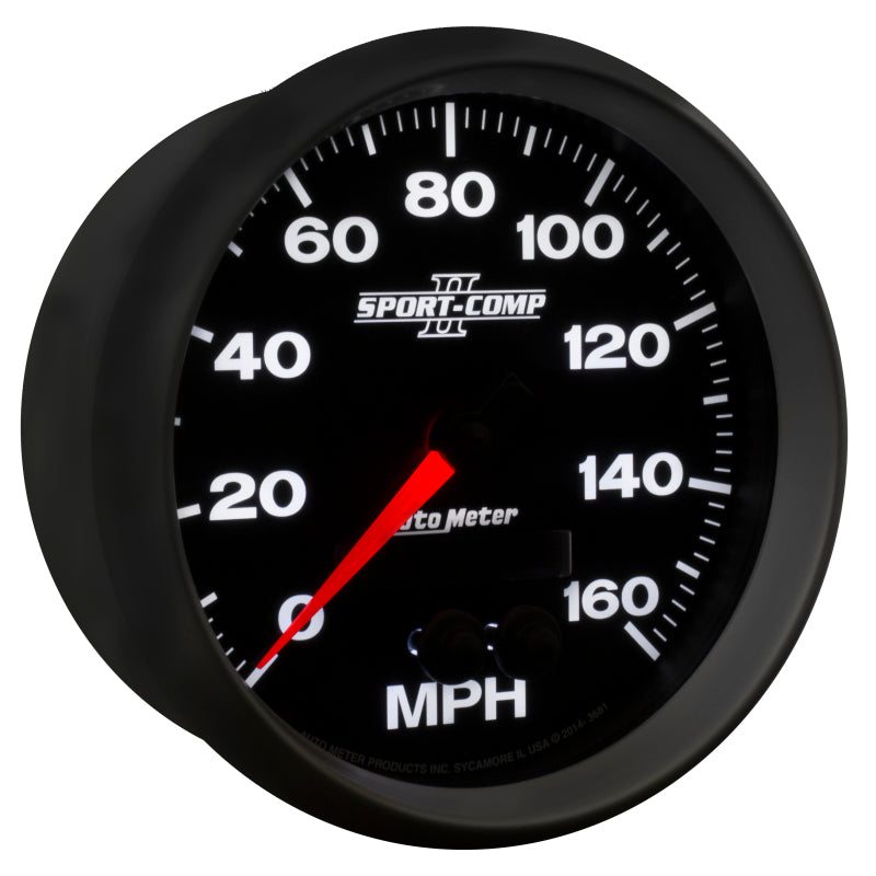 Autometer Sport-Comp II 5in 0-140MPH In-Dash Electronic GPS Programmable Speedometer