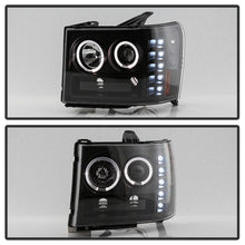 Load image into Gallery viewer, Spyder GMC Sierra 1500/GMC Sierra Denali 08-13 Projector LED Halo- LED All Blk PRO-YD-GS07-HL-BKV2