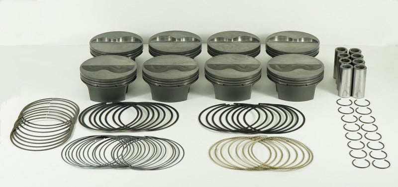 Mahle MS Piston Set SBC 362ci 4.06in Bore 3.5/3.75stk 6.125/6in Rod .927 Pin 12.0/12.7 CR Set of 8