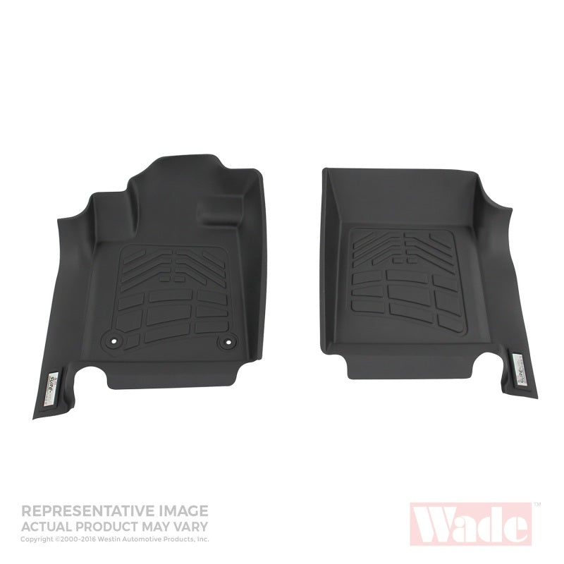 Westin 2011-2012 Ford Super Duty (No foot rest cut out) Wade Sure-Fit Floor Liners Front - Black