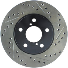 Load image into Gallery viewer, StopTech Power Slot 11/92-01 Subara Impreza / 95-01 Outback Front Left Drilled &amp; Slotted Rotors