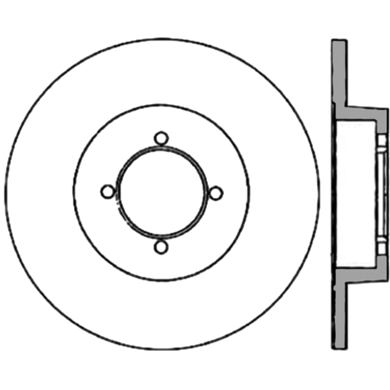 Stoptech 70-73 Nissan 240Z Performance Front Cryo Brake Rotor