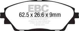 EBC 2020+ Mazda CX-30 2.5L Greenstuff Front Brake Pads