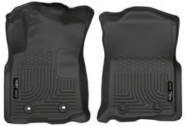 Husky Liners 2016 Toyota Tacoma w/ Manual Trans WeatherBeater Front Black Floor Liners - GTR Auto