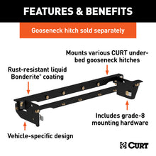 Load image into Gallery viewer, Curt 11-16 Ford F-250 Super Duty Double Lock EZr Gooseneck Installation Brackets