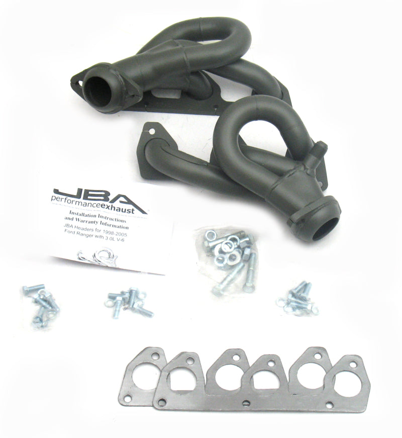 JBA 98-01 Ford Ranger 3.0L V6 w/EGR 1-1/2in Primary Ti Ctd Cat4Ward Header