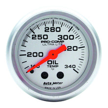 Load image into Gallery viewer, AutoMeter Gauge Oil Tank Temp 2-1/16in. 140-340 Deg. F Mechanical Ultra-Lite