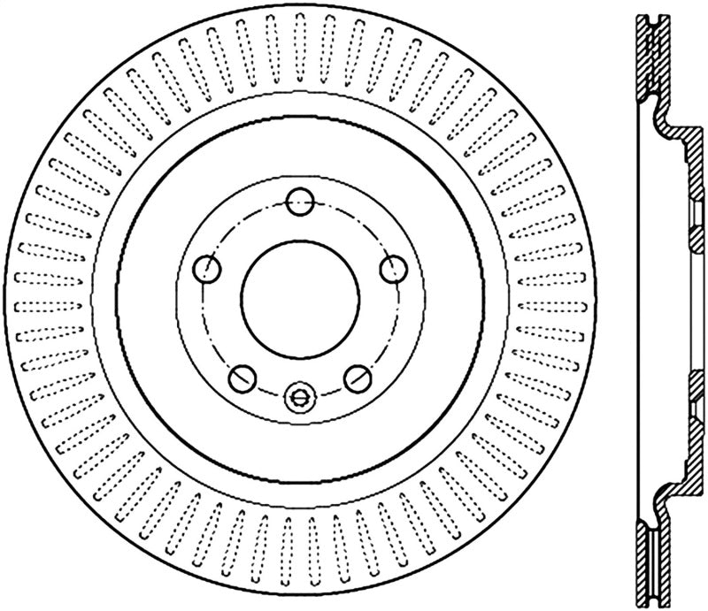 Stoptech 13-14 Lincoln MKT / 13-14 Ford Explorer Performance Cryo Brake Rotor - Rear