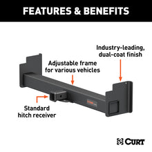 Load image into Gallery viewer, Curt Universal Weld-On Trailer Hitch 2in Receiver (18in to 43in Frames 3-1/8in Drop) BOXED