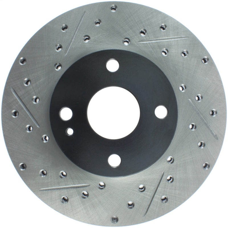 StopTech 91-03 Ford Escort ZX2 / 92-95 Mazda MX-3 Slotted & Drilled Right Front Rotors