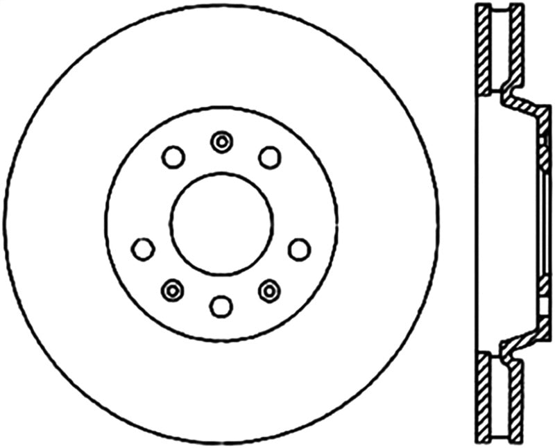 StopTech Drilled Sport Brake Rotor