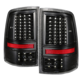 xTune Dodge Ram 1500 09-14 LED Tail Lights Incandescent Model Only Black ALT-JH-DR09-LED-G2-BK