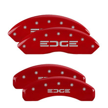 Load image into Gallery viewer, MGP Front set 2 Caliper Covers Engraved Front MGP Red finish silver ch