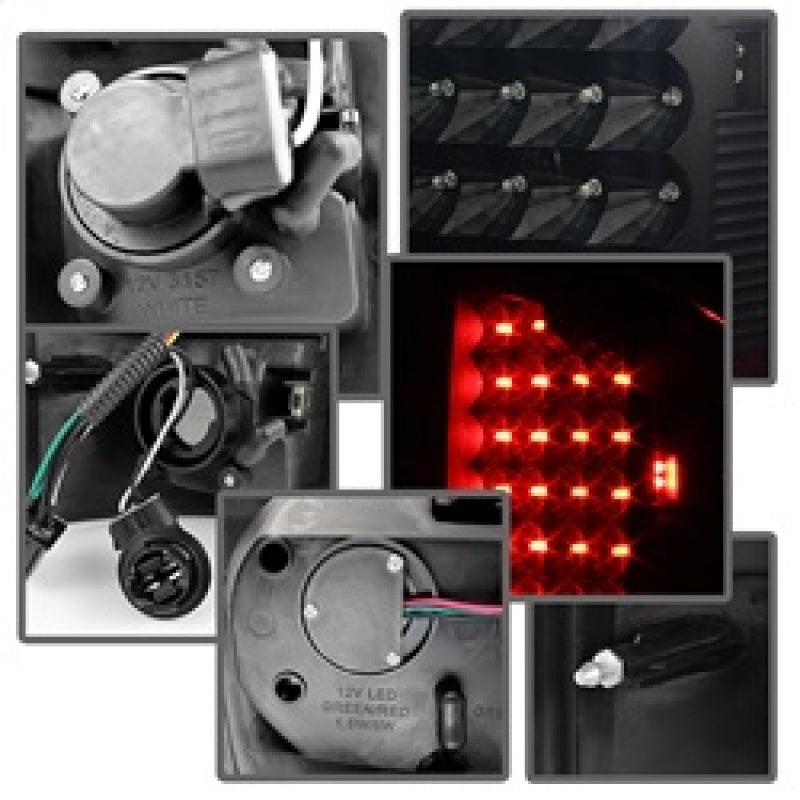 xTune Dodge Ram 02-06 1500 / Ram 2500/3500 03-06 LED Tail Light Black Smoke ALT-JH-DR02-LED-BKSM