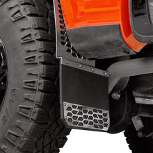 Load image into Gallery viewer, Putco 10-18 Ram HD Dually - (Fits Front) - Set of 2 Mud Skins - Brushed SS w/ Hex Shield