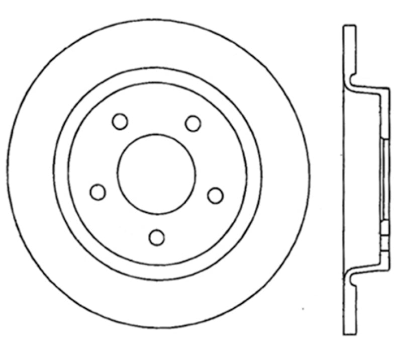 Stoptech 04-13 Mazda 3 Rear Premium Cryostop Brake Rotor