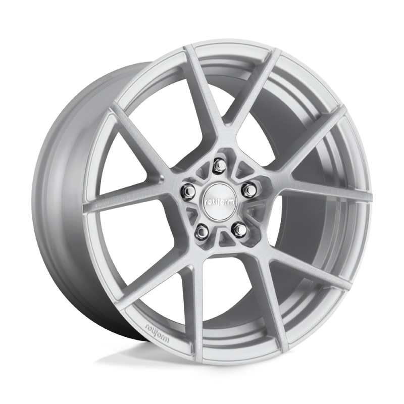 Rotiform R138 KPS Wheel 19x10 5x112 35 Offset - Gloss Silver Brushed