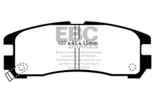 Load image into Gallery viewer, EBC 95-99 Chrysler Sebring Coupe 2.0 Ultimax2 Rear Brake Pads