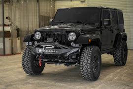 Addictive Desert Designs 07-18 Jeep Wrangler JK Stealth Fighter Front Bumper w/ Winch Mount - GTR Auto