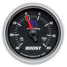 Load image into Gallery viewer, Autometer Mopar 52.4mm 30 Hg/20 PSI Vacuum/Boost Gauge