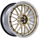 BBS LM 20x9.5 5x114.3 ET40 CB66 Gold Center Diamond Cut Lip Wheel