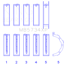 Load image into Gallery viewer, King Engine Bearings Ford Mustang 302 Coyote (Size STDX) Performance Main Bearing Set