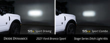 Load image into Gallery viewer, Diode Dynamics 2021 Ford Bronco Sport Stage Series 2in LED Ditch Light Kit- White Combo