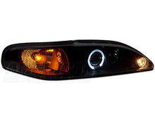Load image into Gallery viewer, Raxiom 94-98 Ford Mustang LED Halo Projector Headlights- Black Housing (Smoked Lens)