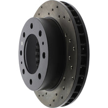 Load image into Gallery viewer, StopTech 02-06 Chevy Avalanche / 02-06 Silverado 1500 2WD Front Right Drilled Sportstop Cryo Rotor