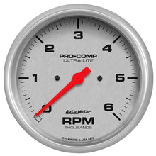 Load image into Gallery viewer, AutoMeter Ultra-Lite 5in. 0-6K RPM In-Dash Tachometer Gauge