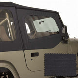 Rugged Ridge Upper Soft Door Kit Black Denim 88-95 Jeep Wrangler YJ