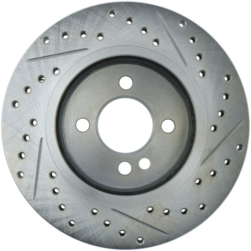 StopTech 02-06 Mini Cooper Select Sport Slotted & Drilled Front Right Rotor