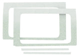 DEI 18-23 Jeep Wrangler JL 4-Door Boom Mat Rear Side Window Trim - 4 Piece - White