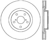 StopTech 94-98 Toyota Supra Twin Turbo CRYO Slotted & Drilled Right Front Brake Rotor