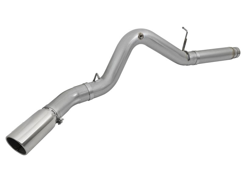 aFe LARGE Bore HD 5in Exhausts DPF-Back SS w/ Pol Tips 16-17 GM Diesel Truck V8-6.6L (td) LML/L5P