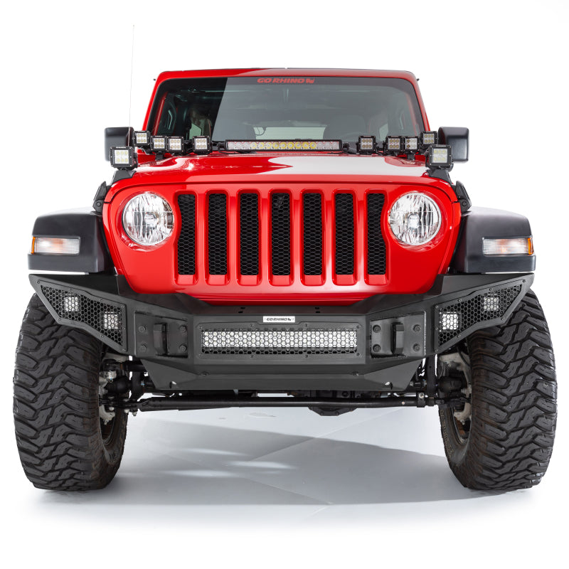 Go Rhino 07-20 Jeep Wrangler JL/JLU/JK/JKU/Gladiator JT Rockline Full Width Bumper - GTR Auto