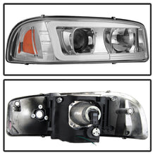 Load image into Gallery viewer, Spyder GMC Sierra 1500/2500/3500 99-06 V2 Projector Headlights - DRL - Chrome PRO-YD-CDE00V2-LB-C