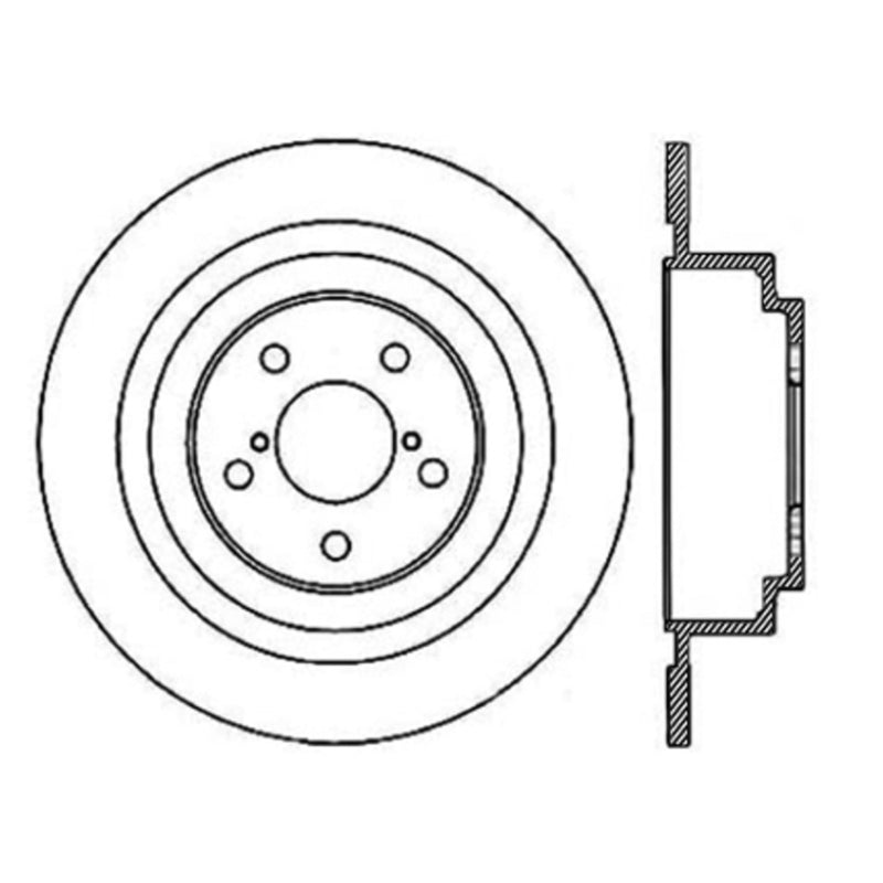 Stoptech Subaru 03-06 Baja/00-04 Legacy/Outback Rear Cryo Rotor