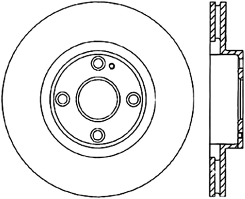 Stoptech 01-05 Mazda Miata MX-5 (Sport/Hard Suspension) CRYO Front Performance Brake Rotor