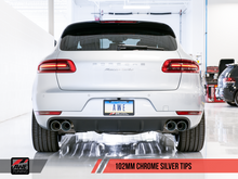 Load image into Gallery viewer, AWE Tuning Porsche Macan Track Edition Exhaust System - Chrome Silver 102mm Tips
