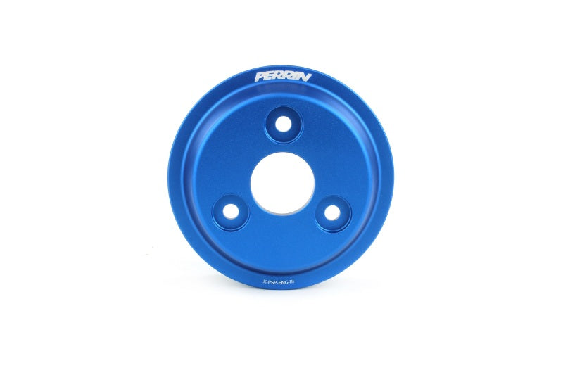 PERRIN 22-25 Subaru WRX / 21-25 Crosstrek / 20-25 LGT/OBXT/FXT Lightweight Water Pump Pulley - Blue - GTR Auto