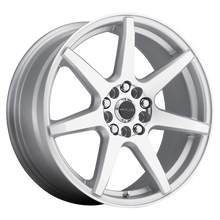 Load image into Gallery viewer, Raceline 131S Evo 17x7.5in / 5x100/5x114.3 BP / 40mm Offset / 72.62mm Bore - Silver &amp; Machined Wheel