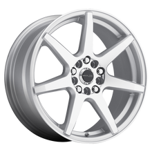 Load image into Gallery viewer, Raceline 131S Evo 17x7.5in / 5x108/5x114.3 BP / 40mm Offset / 72.62mm Bore - Silver &amp; Machined Wheel