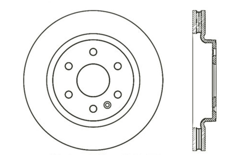 StopTech 07-10 Buick Enclave / 09-10 Chevrolet Traverse Slotted & Drilled Left Front Rotor