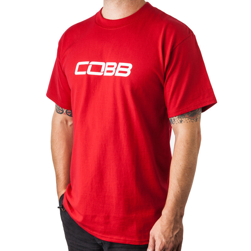 Cobb Tuning Logo Mens T-Shirt (Red) - X-Large